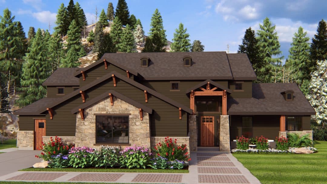 Sequoia - Craftsman House Plan Rendering