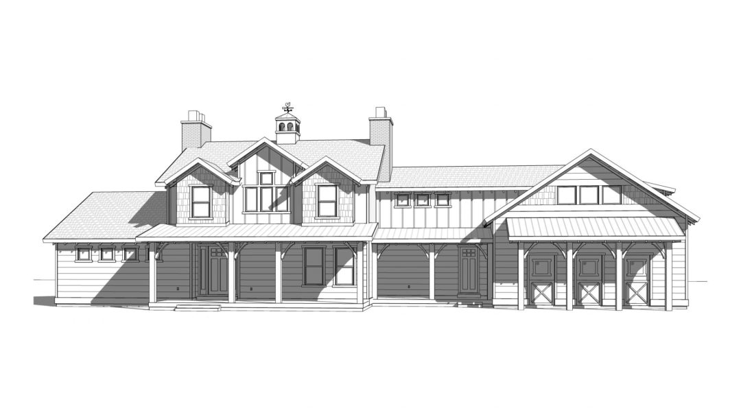 pioneer ridge house plan 3d rendering