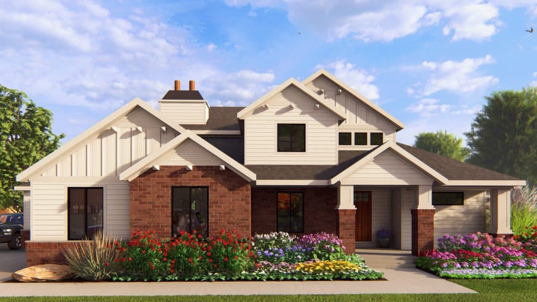 Astoria - Traditional House Plan Rendering