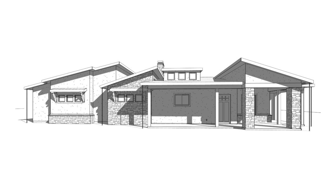south fork house plan 3d rendering