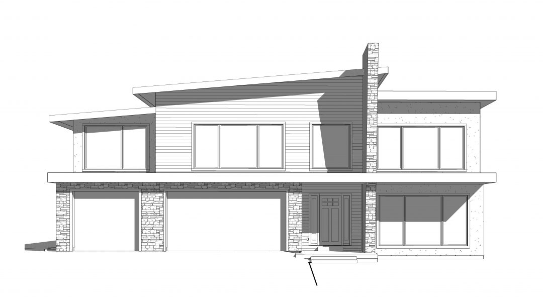 arlington hills house plan 3d rendering
