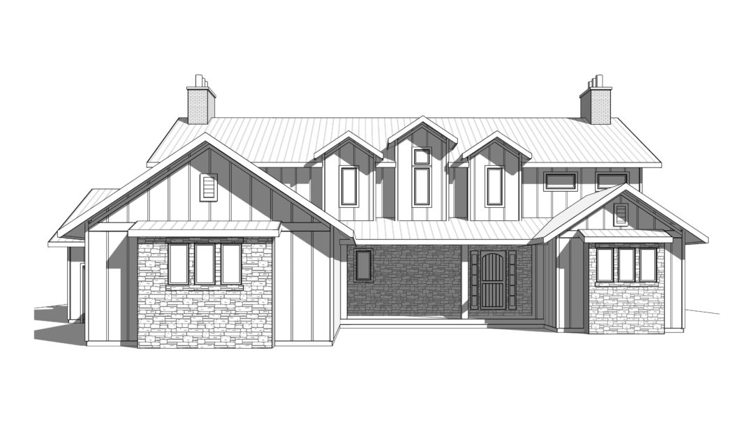 quail hollow house plan 3d rendering