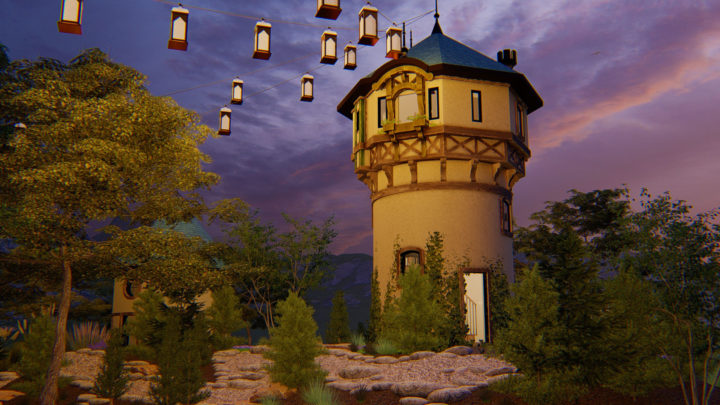 Rapunzel Tower Playhouse Concept