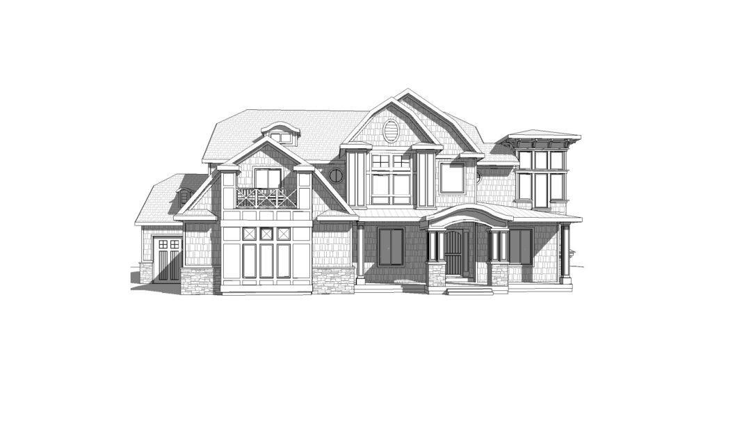 stonegate house plan 3d rendering