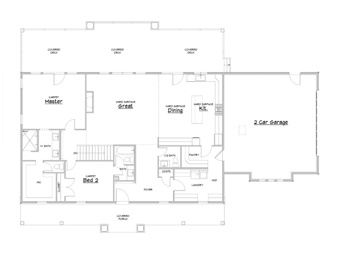 Cedar Creek Main Level House Plan