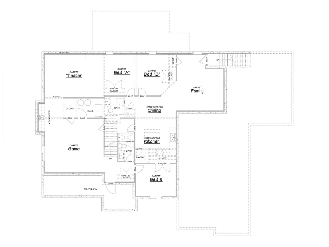 Admont Abbey Lower Level House Plan