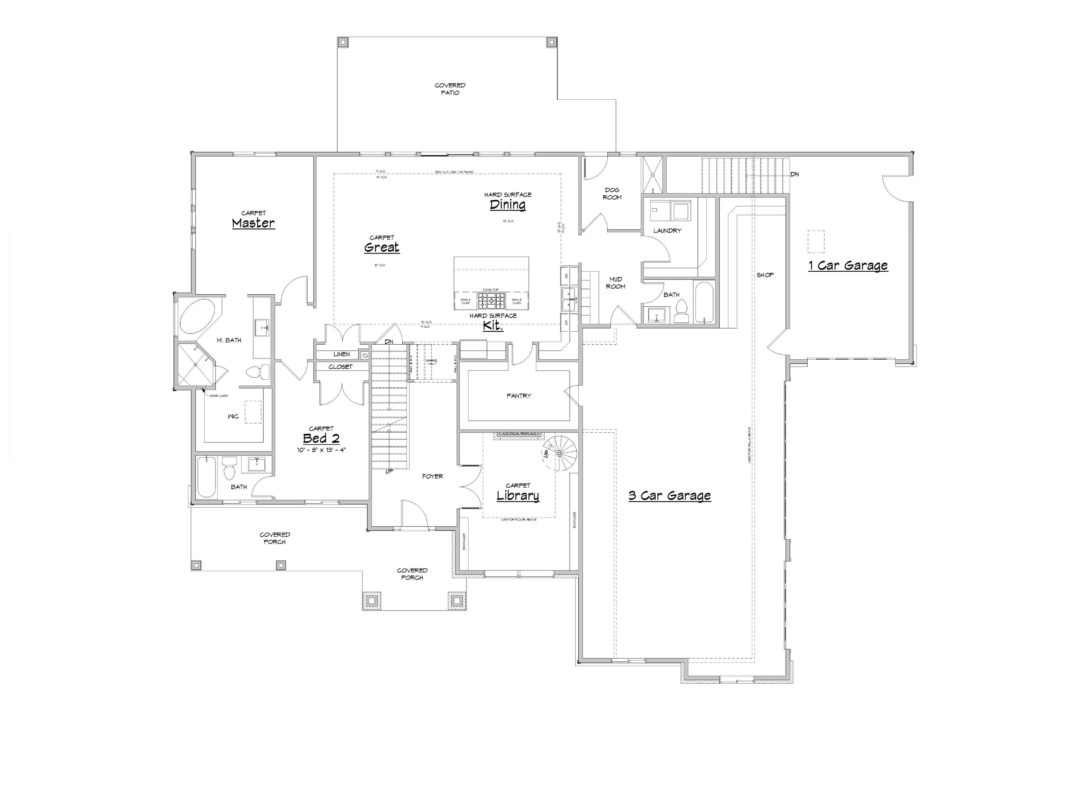 Admont Abbey Main Level House Plan