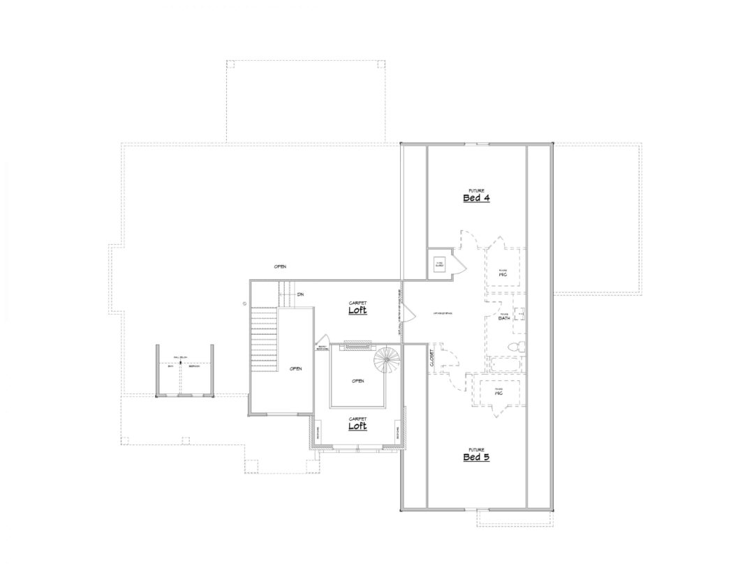 Admont Abbey Upper Level House Plan