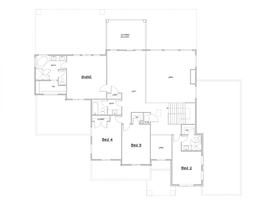 Canyon Springs Upper Level House Plan