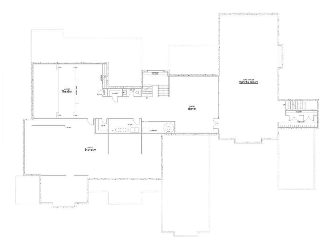 North Canyon Lower Level House Plan