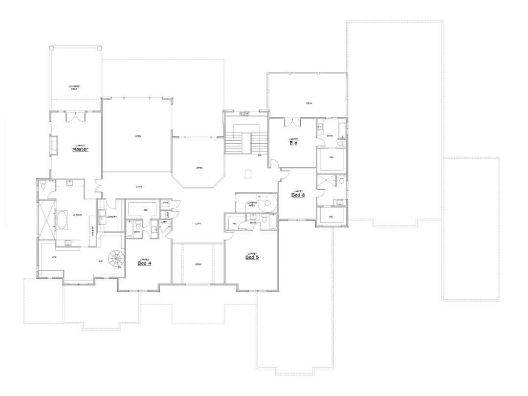 North Canyon Upper Level House Plan