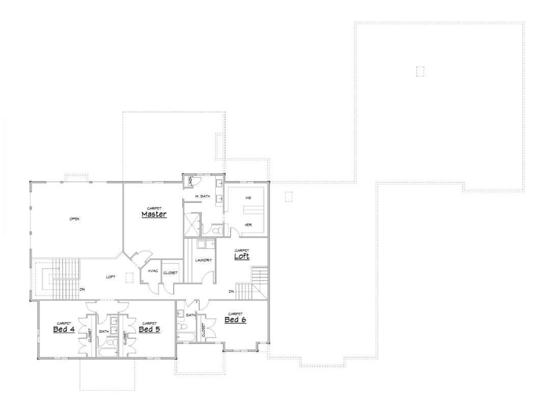 Silver Hollow Upper Level House Plan