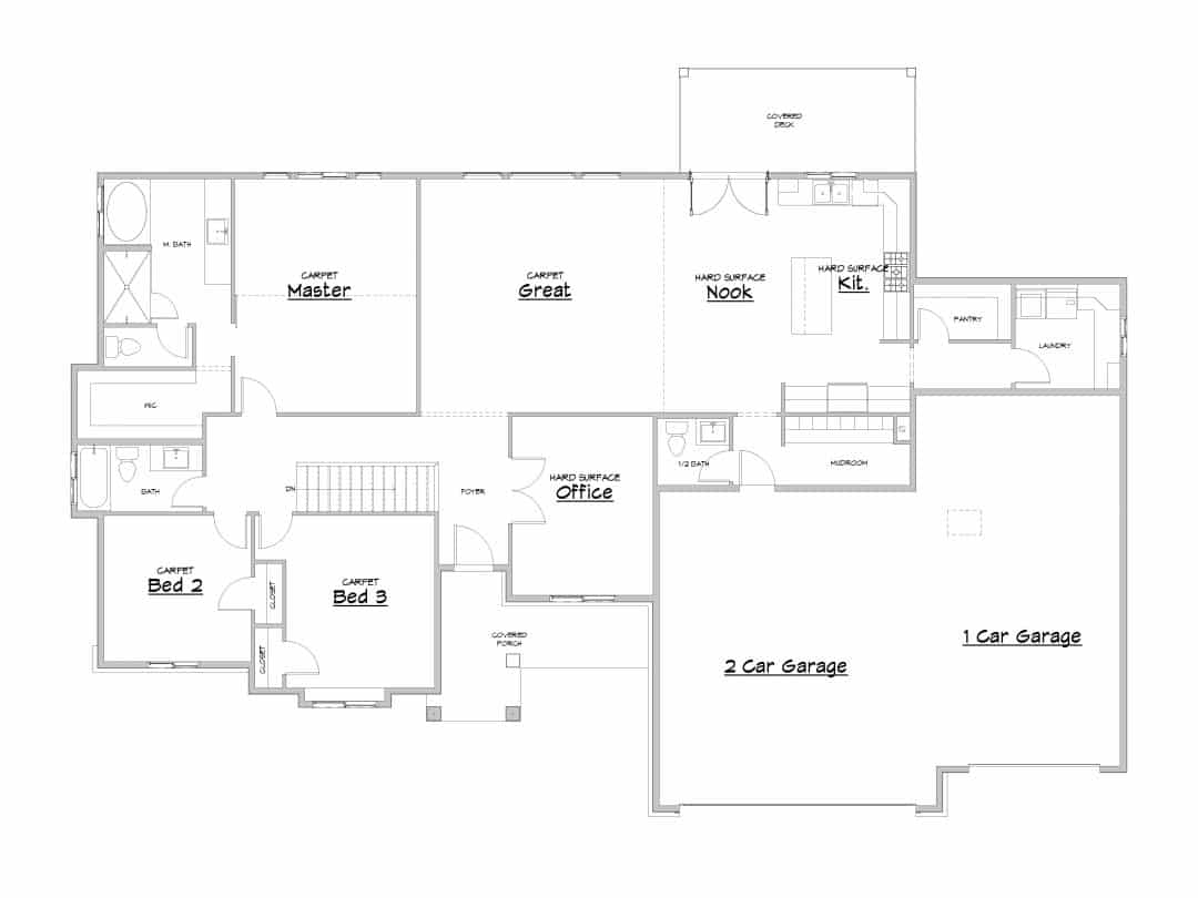 Sky Ridge Main Level House Plan