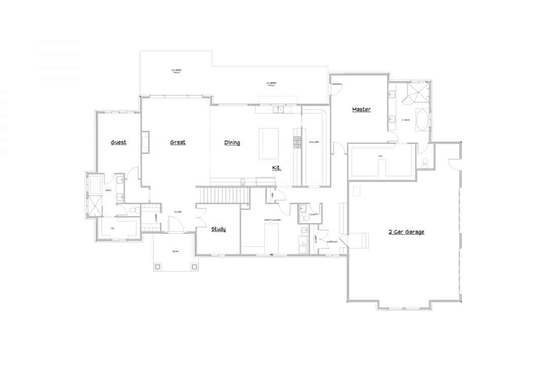 Arcola Main Level House Plan
