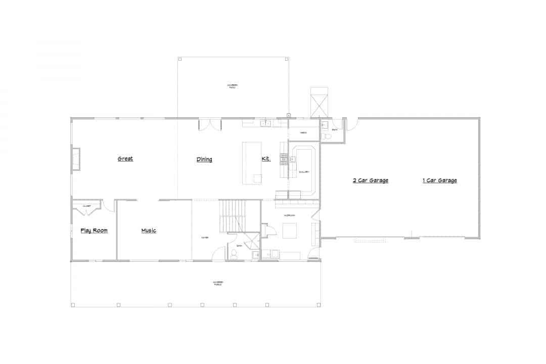 Bluegrass Main Level House Plan
