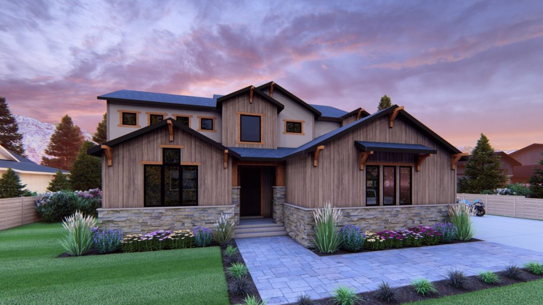 BAYVIEW - Craftsman House Plan Rendering