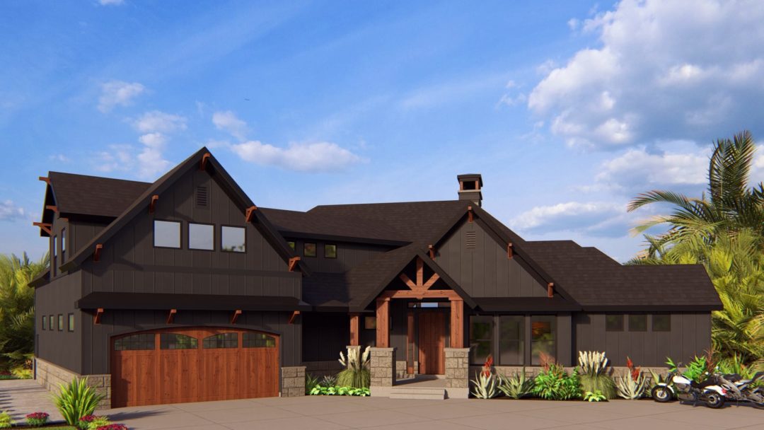 Deer Creek - Craftsman House Plan Rendering