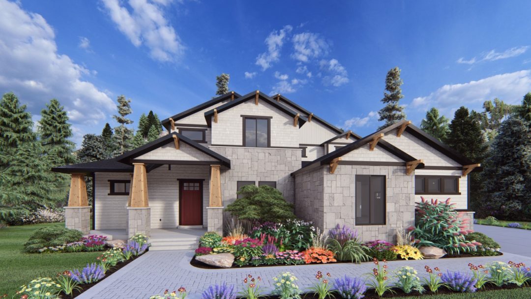 Eastgate - Craftsman House Plan Rendering