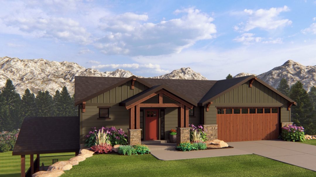 Clear Creek - Craftsman House Plan Rendering