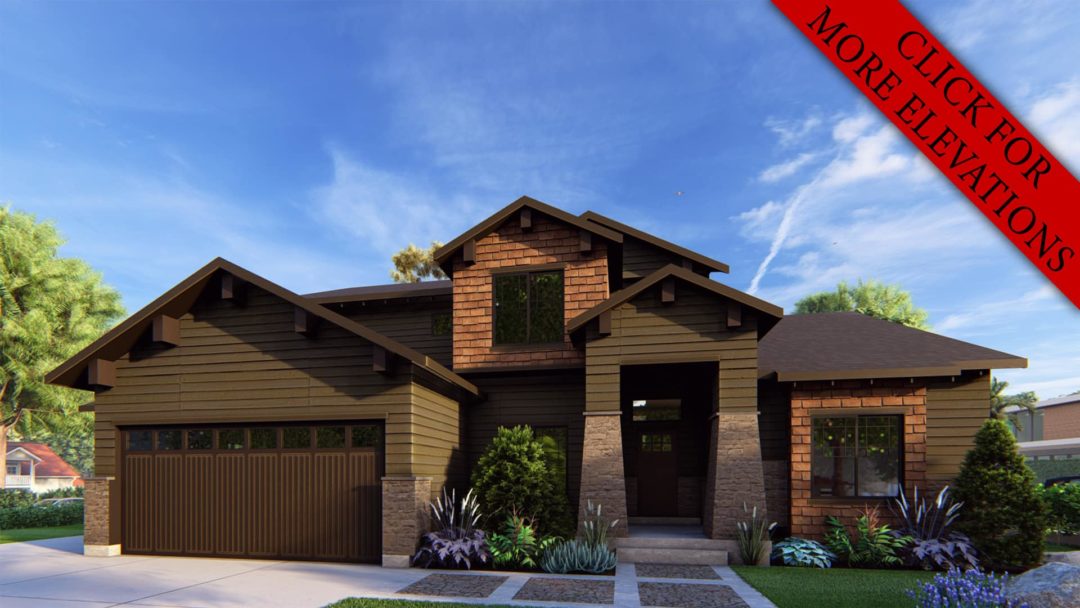 McArthur - Craftsman House Plan Rendering