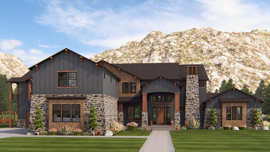 Ponderosa - Craftsman House Plan Rendering