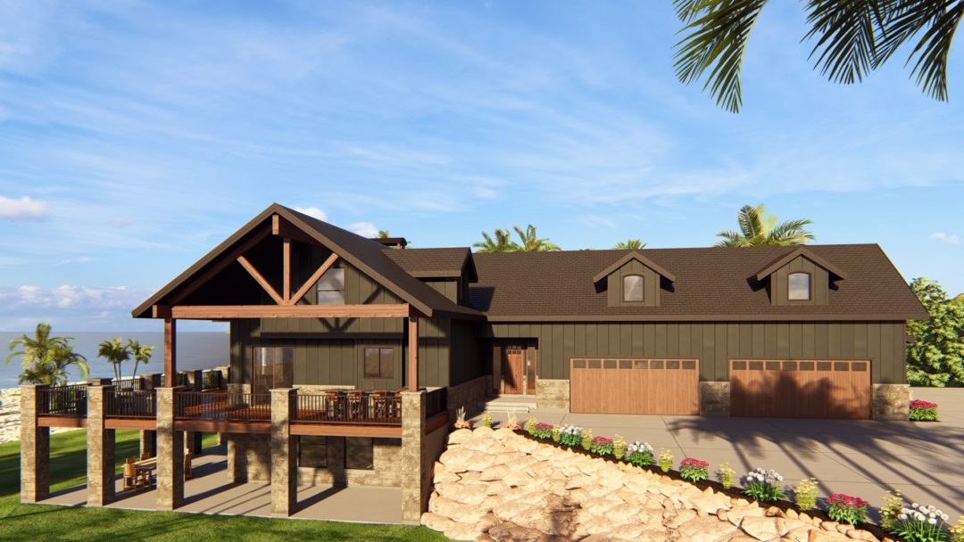 Bear Lake - Craftsman House Plan Rendering