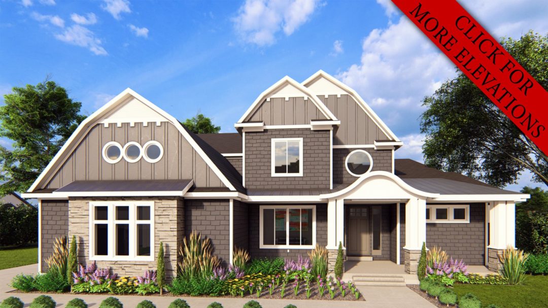 Astoria - Hamptons House Plan Rendering