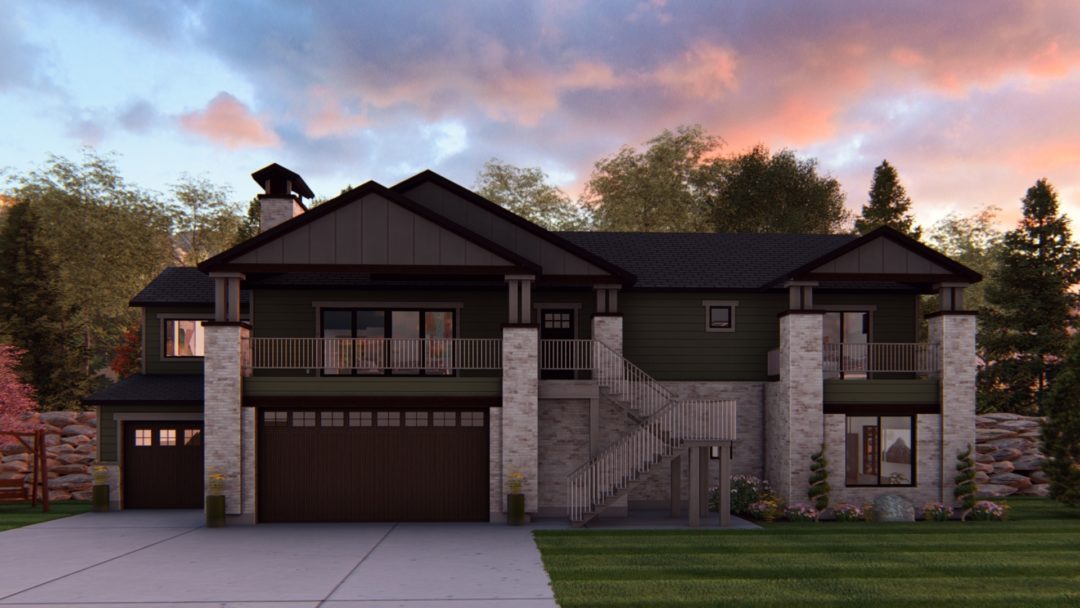 Sand Creek - Craftsman House Plan Rendering