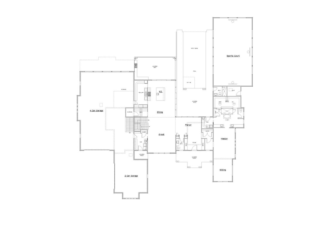 Canyon Pointe Main Floor House Plan