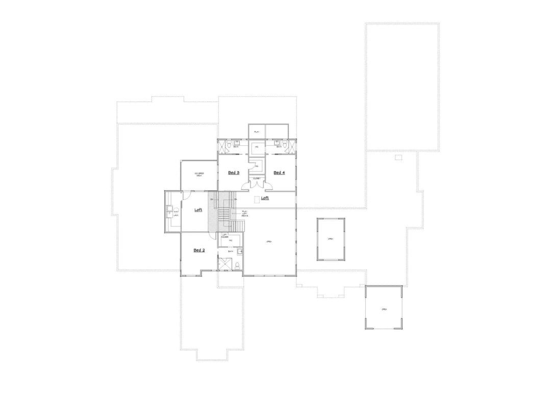 Canyon Pointe Upper Floor House Plan