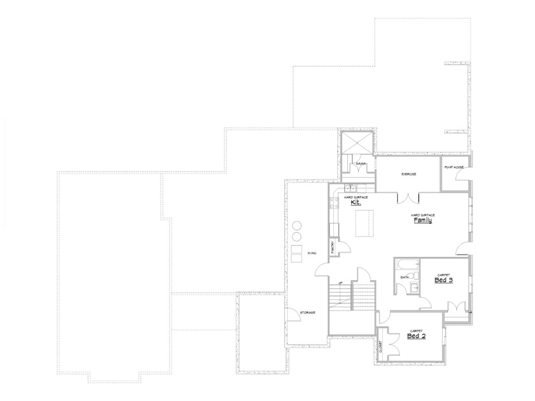 Island Park Lower Level House Plan