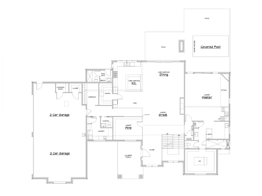 Island Park Main Level House Plan