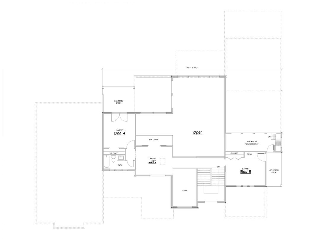 Island Park Upper Level House Plan