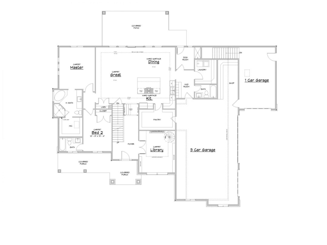 Admont Abbey Main Level House Plan