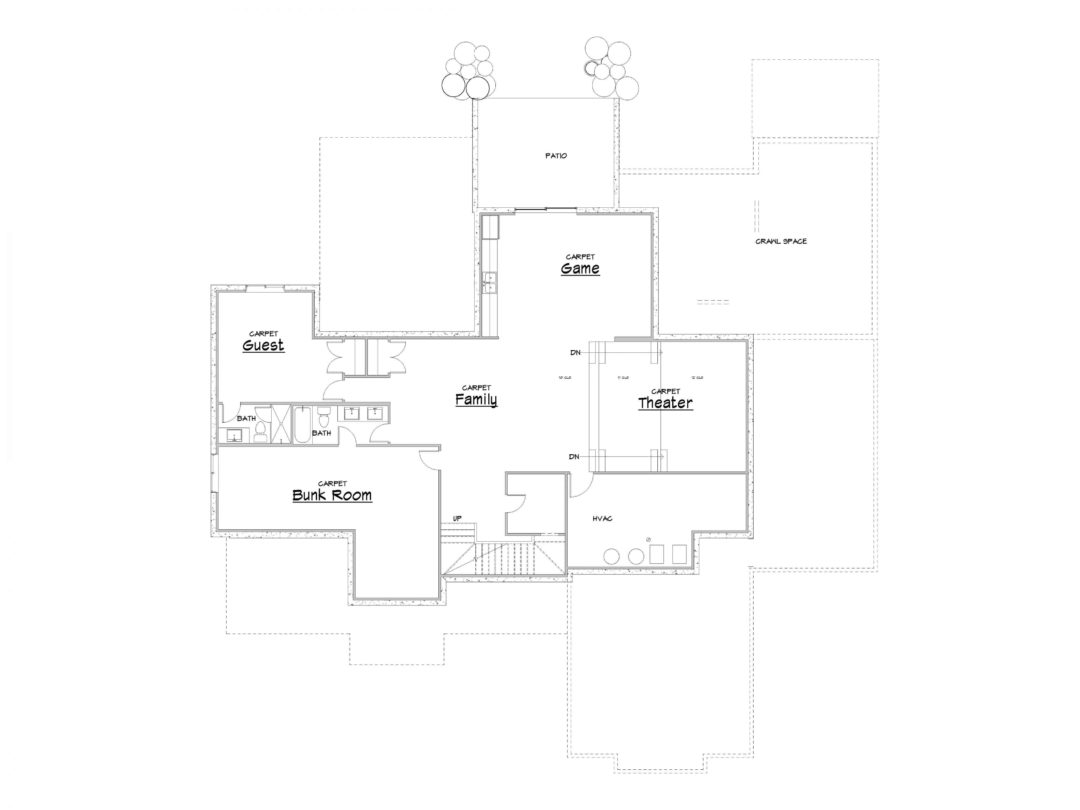 Cascade Springs Lower Level House Plan