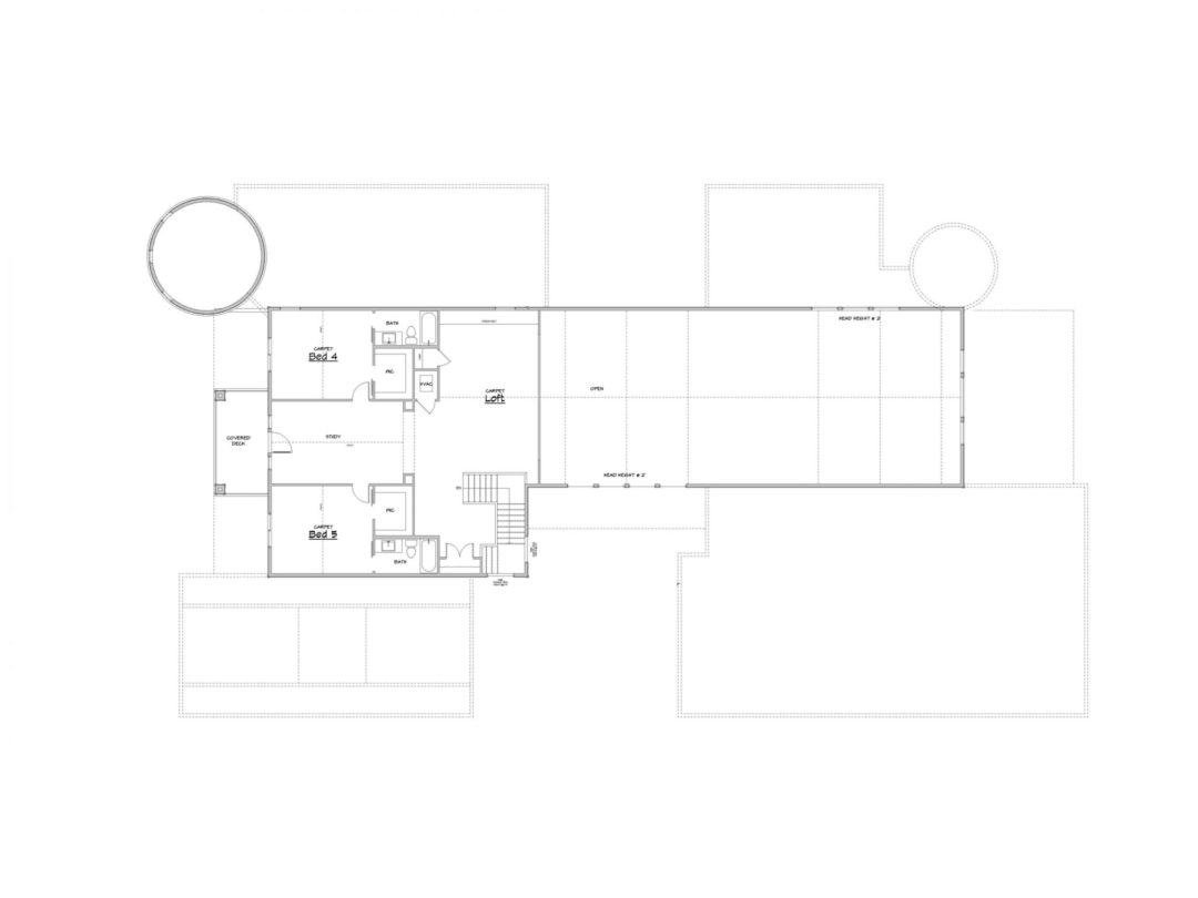 White Springs Upper Level House Plan