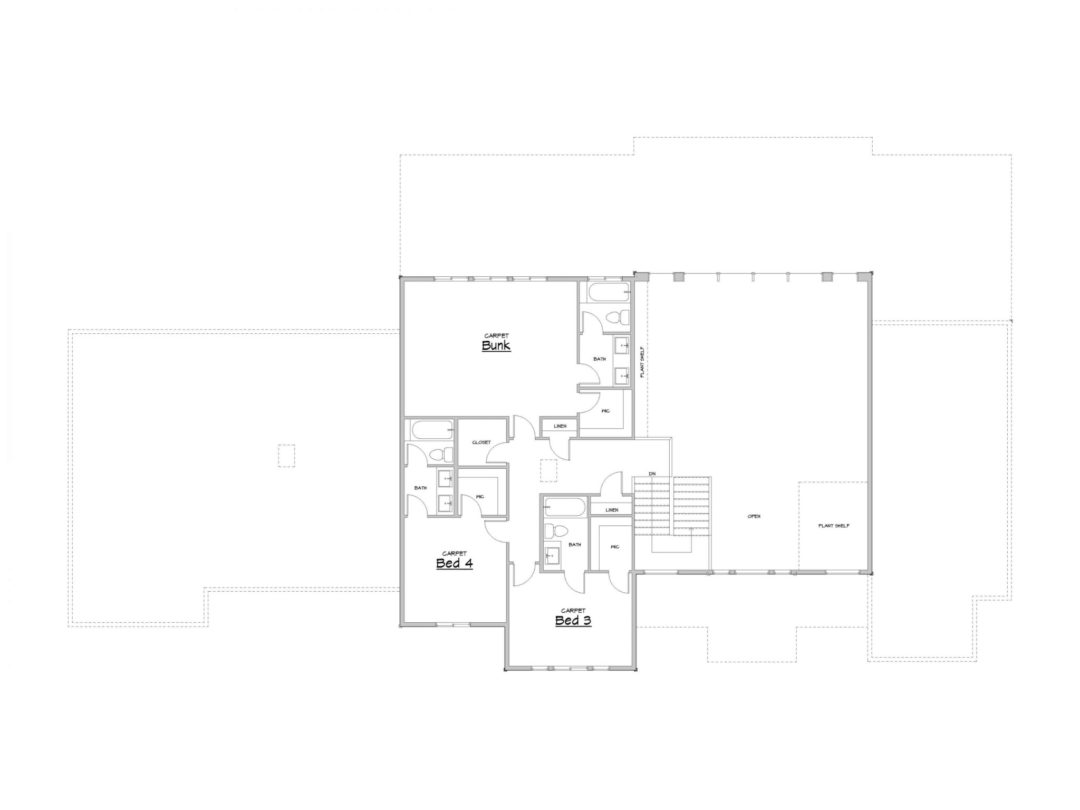 Grand Pointe Upper Level House Plan