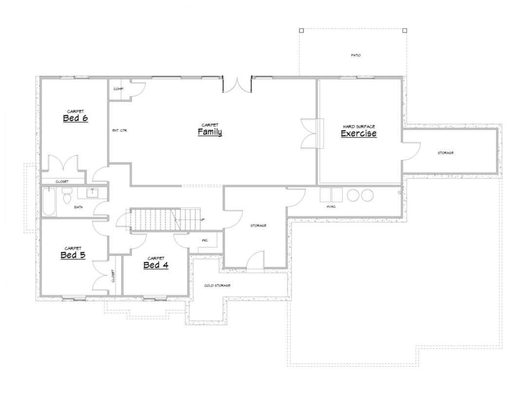 Sky Ridge Lower Level House Plan