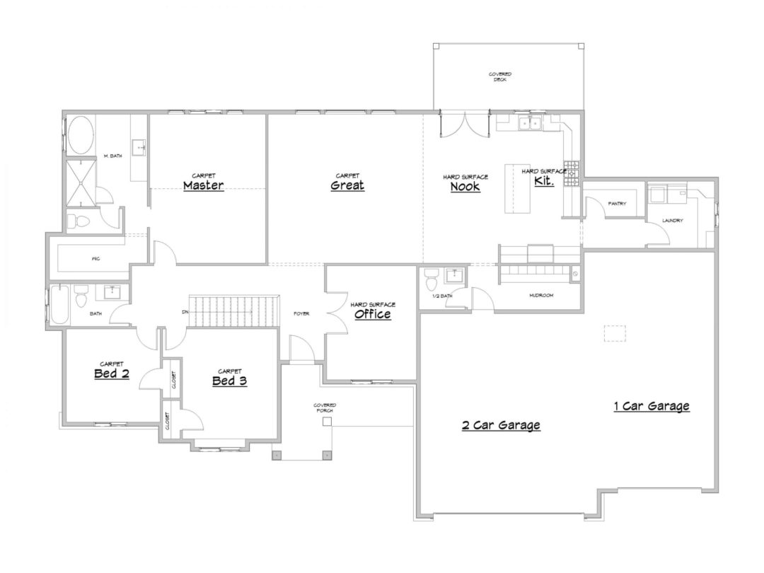 Sky Ridge Main Level House Plan