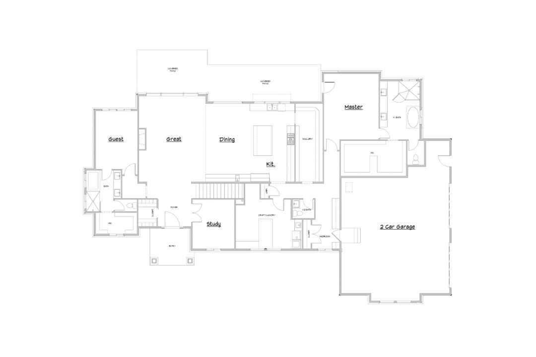 Arcola Main Level House Plan