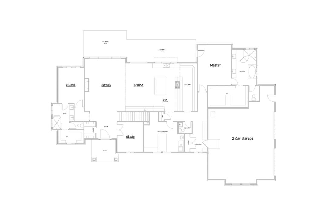 Arcola Main Level House Plan