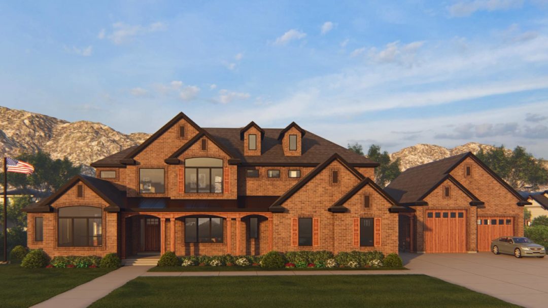 Stonehill - Traditional House Plan Rendering