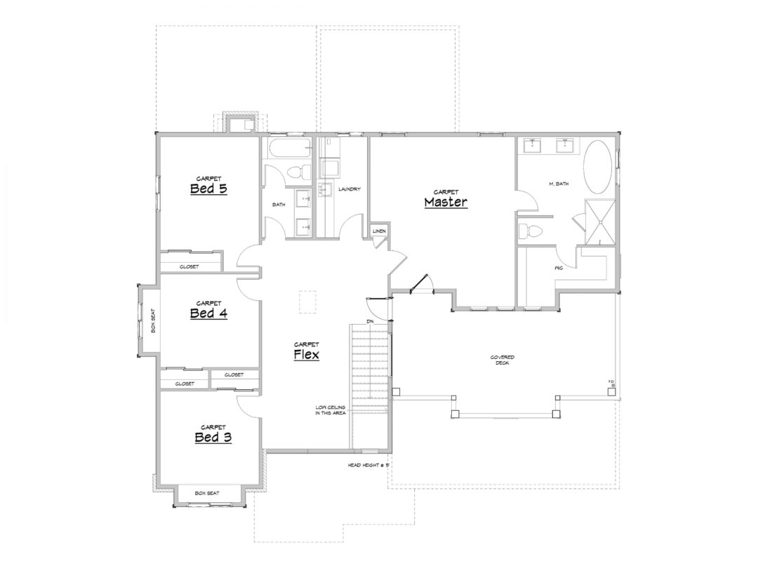 Alpine Slopes House Plan Upper Level