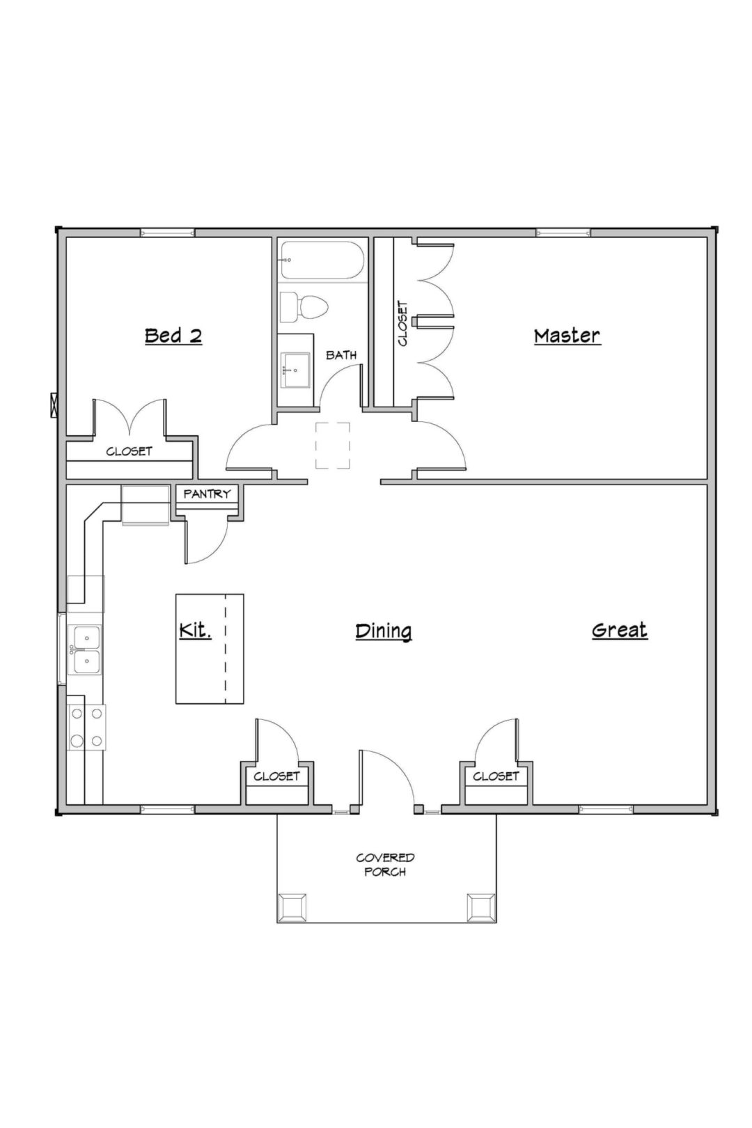 Onyx Main Level House Plan