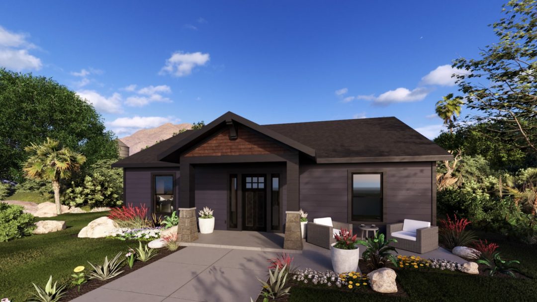 Onyx - Craftsman House Plan Rendering