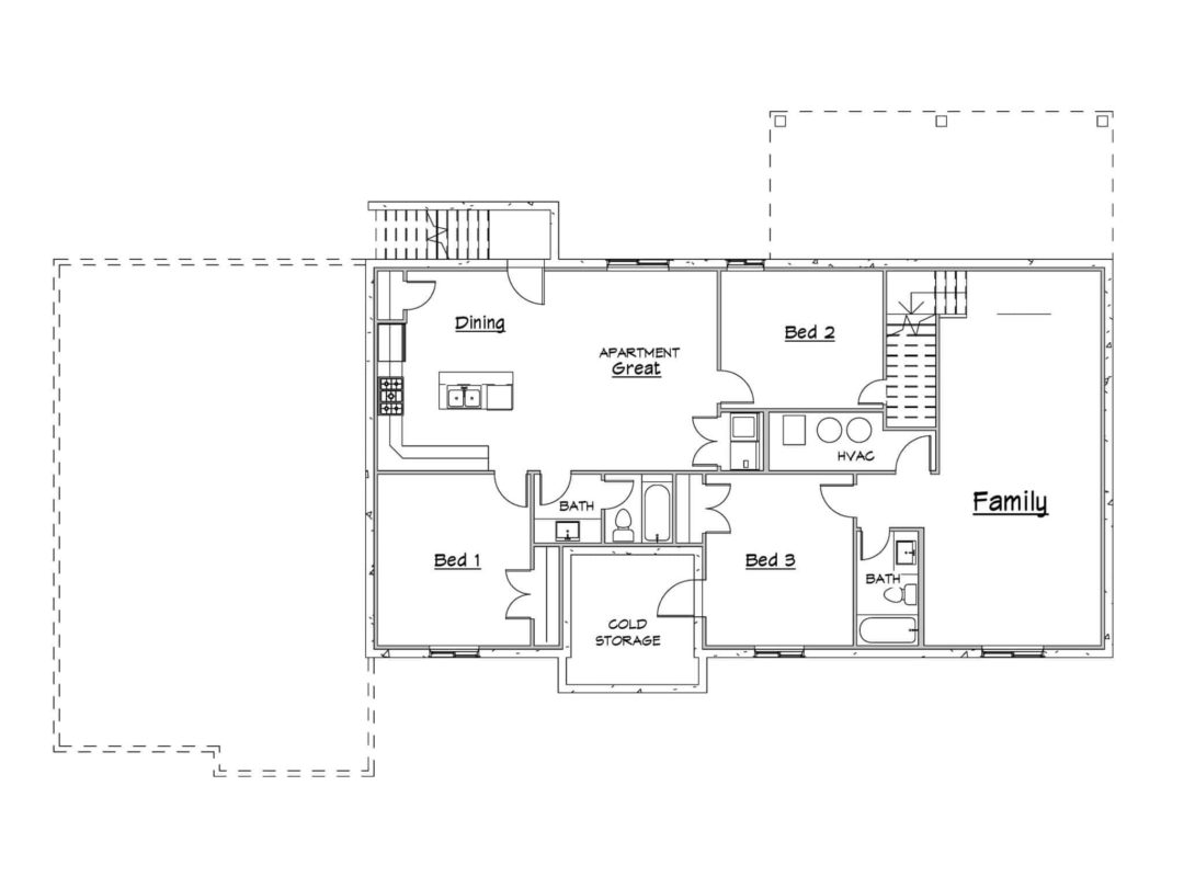 Denali House Plan Lower Level