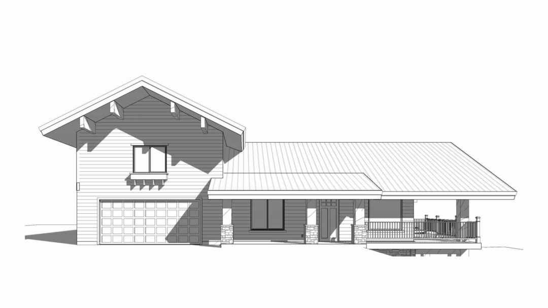 Wolcott House Plan Rendering