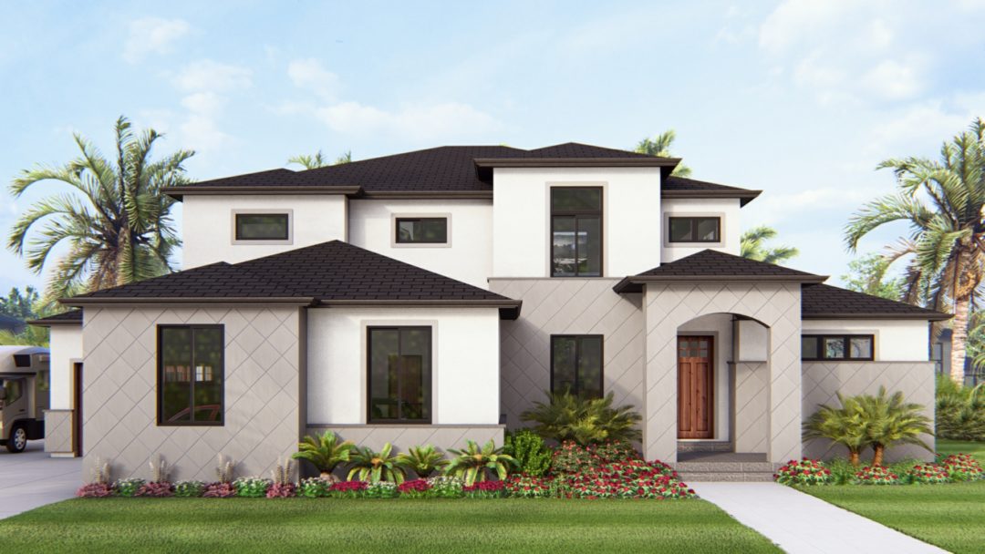 McLaren - Mediterranean House Plan Rendering