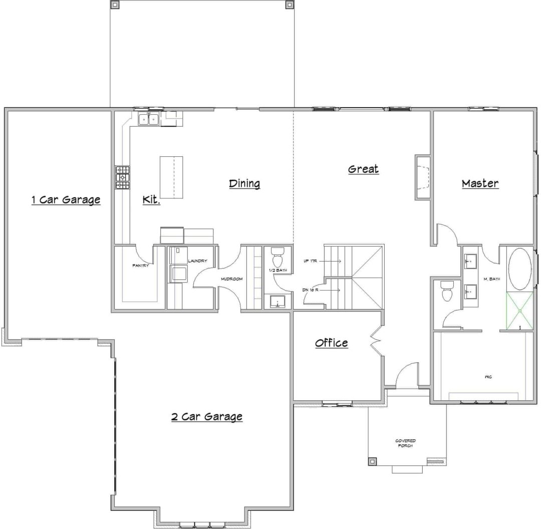 McLaren Main Level House Plan