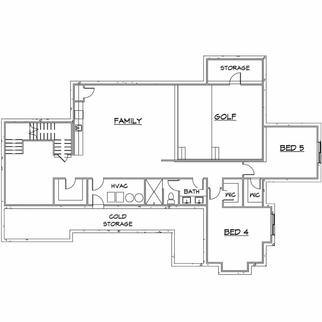 Tolcate Lower Level House Plan